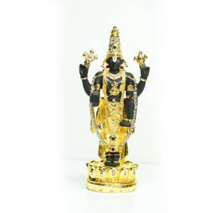 Tirupati balaji gold plated wax idol medium